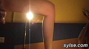 Amateur Milfs Unleash Extreme Anal Toys in Lesbian Room Service!