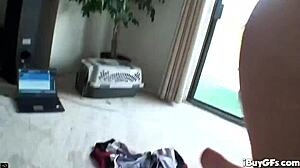 Deepthroating Milf Ho Grips Cock Between Massive Tits