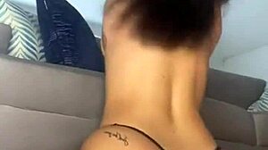 Masturbating Wild Over Neighbor's Cock While Cuckold Hubby Sleeps