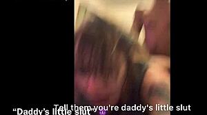 Tattoo emo slut gags upside down on BBC then punished doggy in garage domination