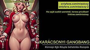 Christmas Gangbang Screamfest with Hungarian Audio!