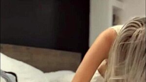 skinny tinder slut rides and swallows huge cock cum