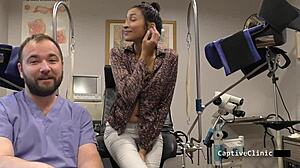 Miss Mars' Blindfolded Armpit Fetish Backstage with Handcuffs