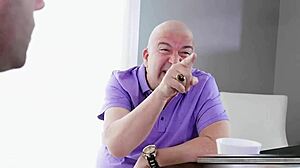 Why does caring stepdad make Asian bride service his cock behind hubby's back?