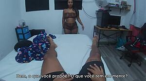 Desperate stepmom Leyne Rodriguez spreads for job, homemade taboo fuck