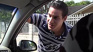 Jacky Joy Lets Hitchhiker Pound Her Big Pussy Lips and Titties Bareback Hard