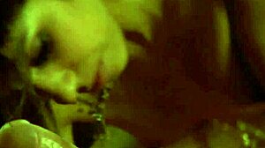 Indian milf brunette gives fantastic deep fellatio handjob fingering lick