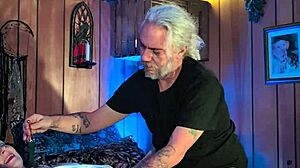 imagine mature milf in pantyhose heels getting pussy licked deep during holiday massage with vibrator orgasm