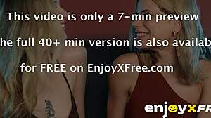 Huge dildo stretches shaved pussies as blonde big tit lesbians lick asses