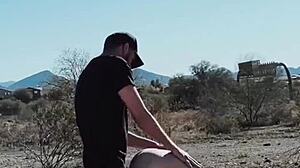 Risky Roadside Fuck with Blonde Wife Ends in Facial Cumshot!