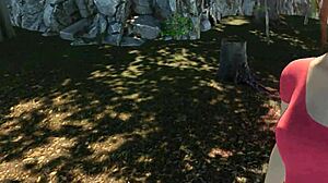 Redhead Explores Shaved Pussy Paradise Trails VR Part 7