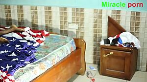 my wife begged to cheat banging my driver on our bed