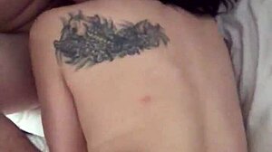 Girlfriend sucks boyfriend's cock with handjob