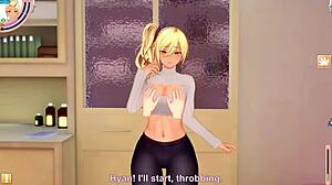 Her new waifu bends over wall leggings ripped for deep pussy creampie pounding