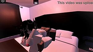 fucking fierce shark girl hard in roblox condo anal doggystyle