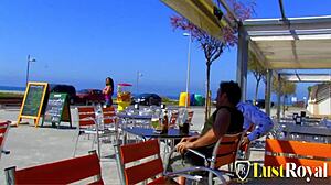 beach girls bent over taking group doggystyle cocks and cowgirl rides cumshots everywhere