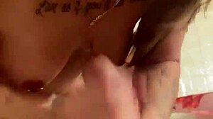 Big Black Cock Deepthroat in the Shower Feels So Intense!