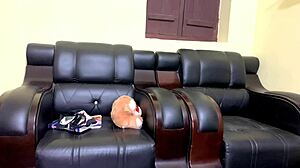 horny stepbrother brutally fucks sister-in-law's ass with painful creampie