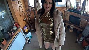 Cheating Wife Dances Seductively with Husband's Friend Clothes Ripped Off