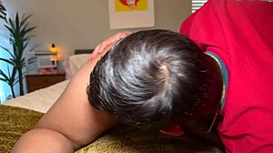 stepson gets rewarded with curvy milf's sloppy creampie ride?