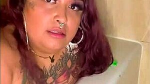 jaidyn venus fat bbw pounds dildo deep in bathtub orgasm frenzy