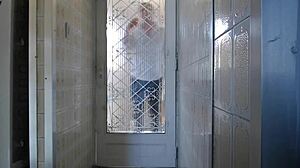 Homemade Brunette Latina Wife Heyya Sucks Delivery Guys with Sexy Blowjob and Water