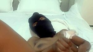 is this curvy black teen slut spreading her oiled squirting pussy in lingerie?