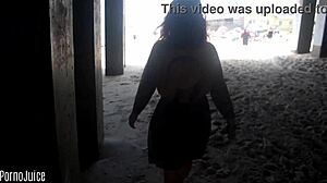 Sensual Colombian Beach Bunny Reveals All Tight Holes