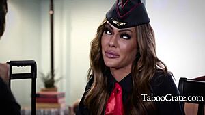 air hostess milf's petite tits make me ache inside