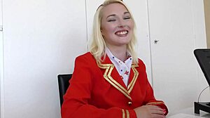 i watch air hostess lovisa fate take huge creampie in uniform closeup
