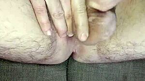 uncircumcised cock throbs as i jerk to massive cum swap