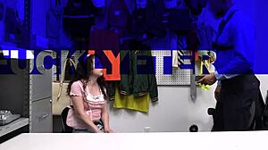 caught you stealing pixie now suck my cock or else in this taboo store deal?