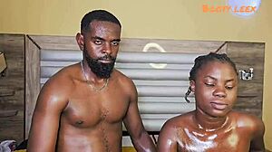 Boyfriend invites black stud to doggy fuck me screaming