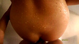 wanna join my morning shower quickie, hubby bends me over for doggystyle orgasm?