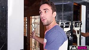 cassidy banks rides cowgirl bounces big tits then swallows cum from best friend