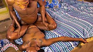 nigerian wife bends over for young stud's monster cock pounding doggystyle cowgirl