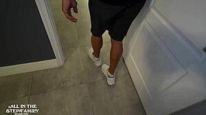 i finally get double teamed by stepbros pounding my hotwife pussy hard