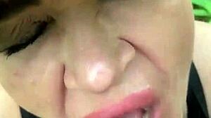 Milf bends over big ass fucked doggystyle deep in woods orgasm