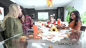 Thanksgiving party wild 4some teens blowjobs rimjobs interracial cocks hardcore.