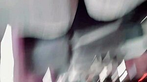 Young horny stepmom sneaks blowjob on stepson's cock in public bus ride