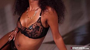 jezabel vessir ebony babe takes sensual anal pounding pov cumshot facial