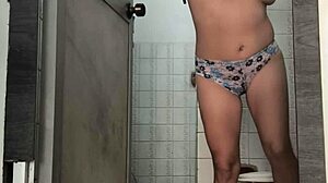 what if homemade voyeur catches curvy latina spying bathroom touching wet pussy tight