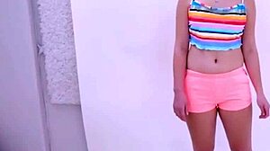 Super hot teen pounds producer on casting couch