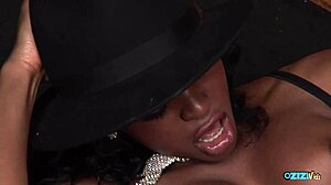 ebony secretary bent over big cock for rough interracial doggystyle pounding from white boss