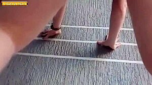 albina and morena twerk big asses on car