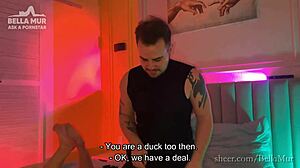 behind the scenes pornstar wife shares married life handcuffed fucking husband backstage