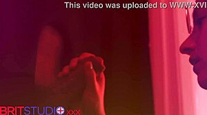 Nurse Greene deepthroats anonymous gloryhole cock swallowing cum load