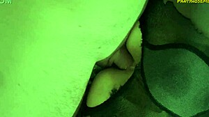 hey cute teen angie in miniskirt pantyhose bends for deep ass pounding on bed