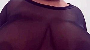 Chubby Ebony Stepmom with Big Tits Catches You Interrupting Her Read Rides Huge Cock