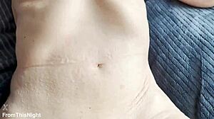 Oiled fingers plunge deep into slick eager pussy ready for pounding